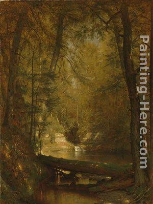 The Trout Pool painting - Thomas Worthington Whittredge The Trout Pool art painting